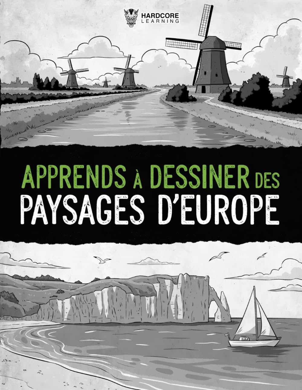 Apprends à Dessiner des Paysages d’Europe: Guide étape par étape pour débutants, illustrez facilement la beauté des paysages européens