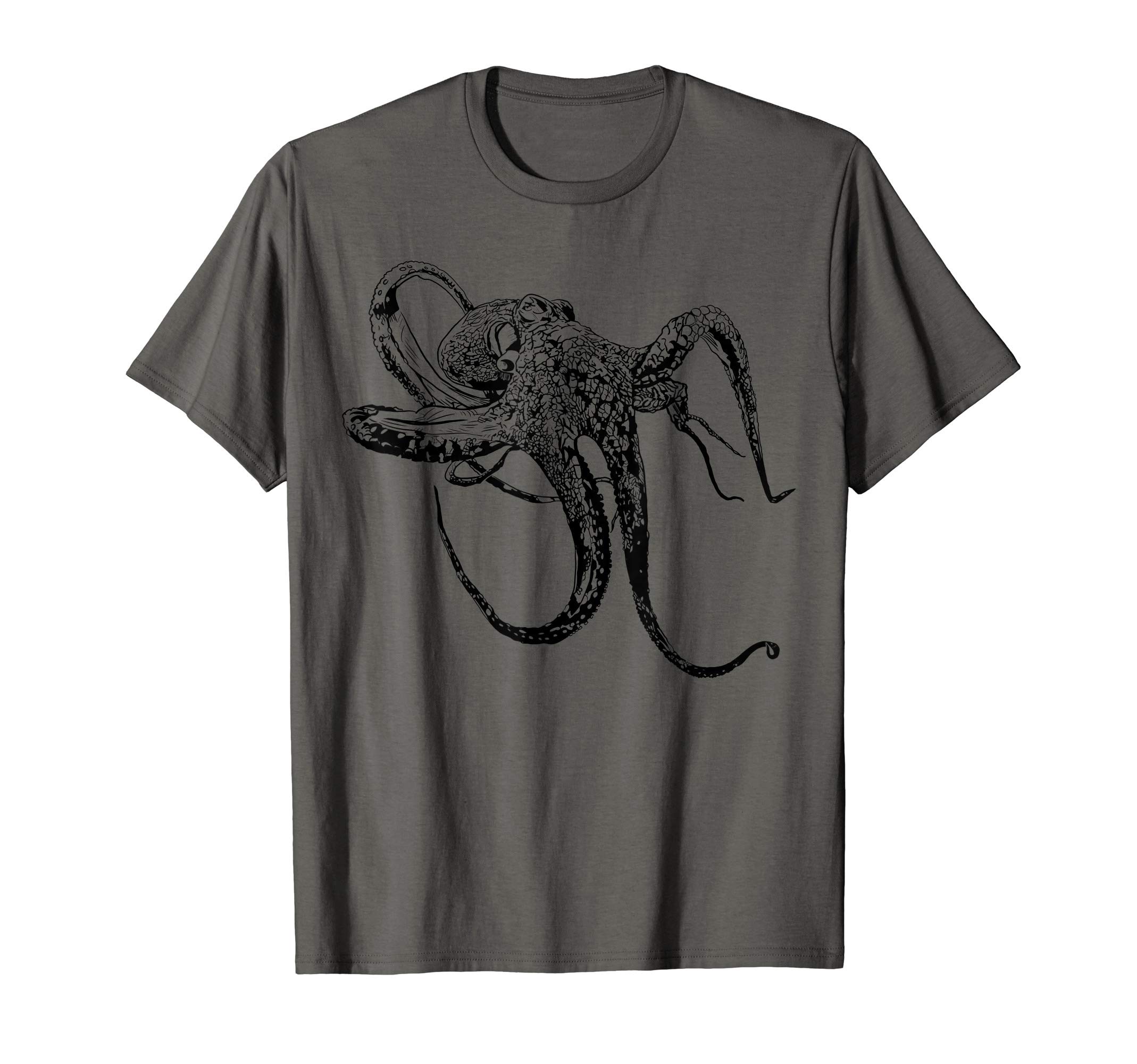 Tauchen OktopusHand Drawn Octopus Diving Gift T-Shirt