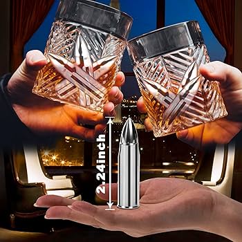 Amazon｜ウィスキーストーン バレットアイスキューブ ウィスキー弾丸