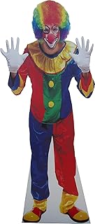 aahs!! Engraving Halloween Haunted House Life Size Cardboard Stand Up (Rainbow Clown)