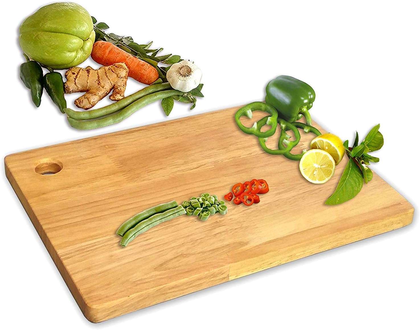 Brunte Natural Bamboo Chopping & Cutting Board for Kitchen