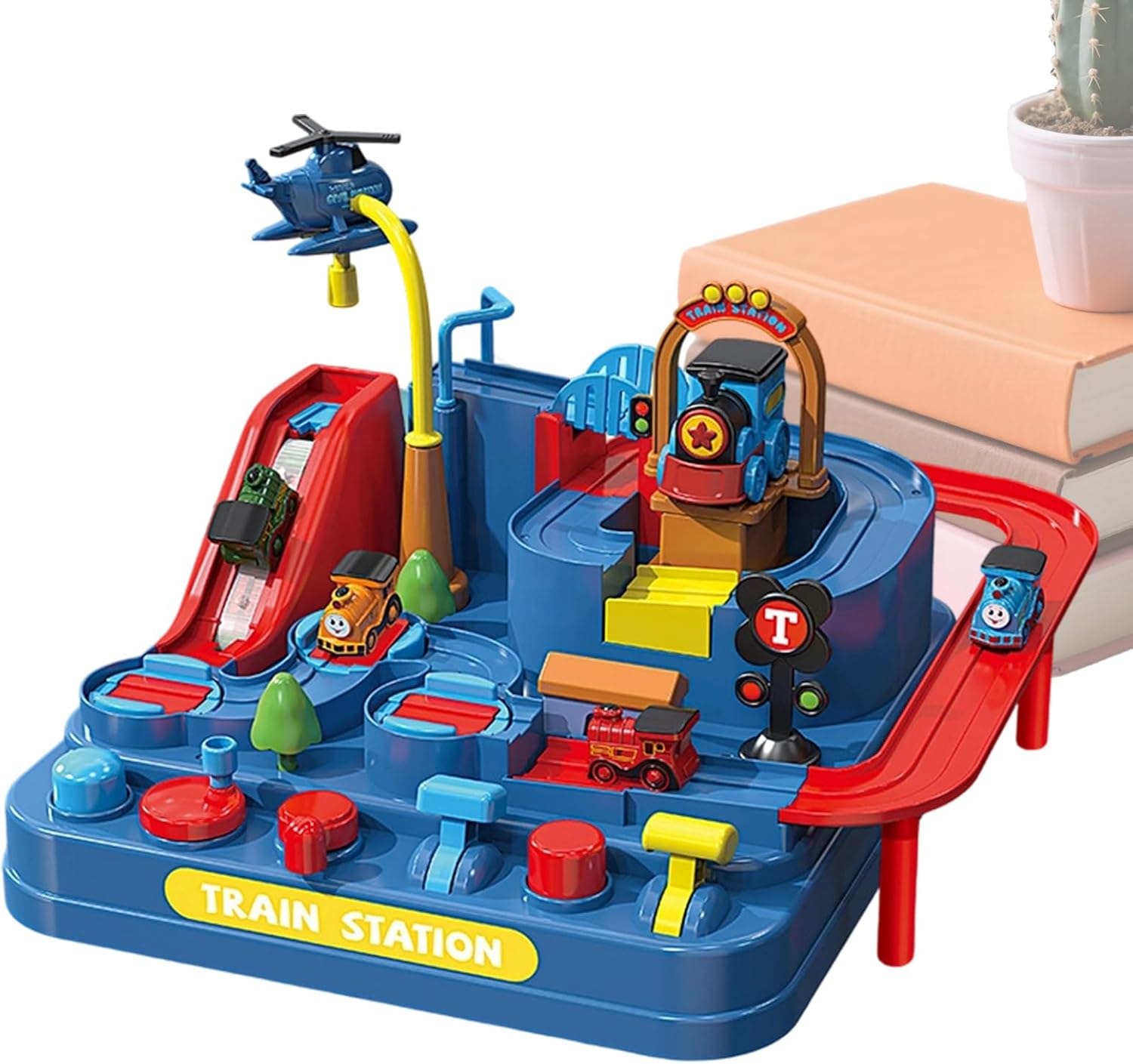 Genérico Race Track Toy,Dinosaur Sliding Train Vehicles,Christmas Theme Dinosaur Track Toy - for Boys Girls, Birthday, Home, School, Garden