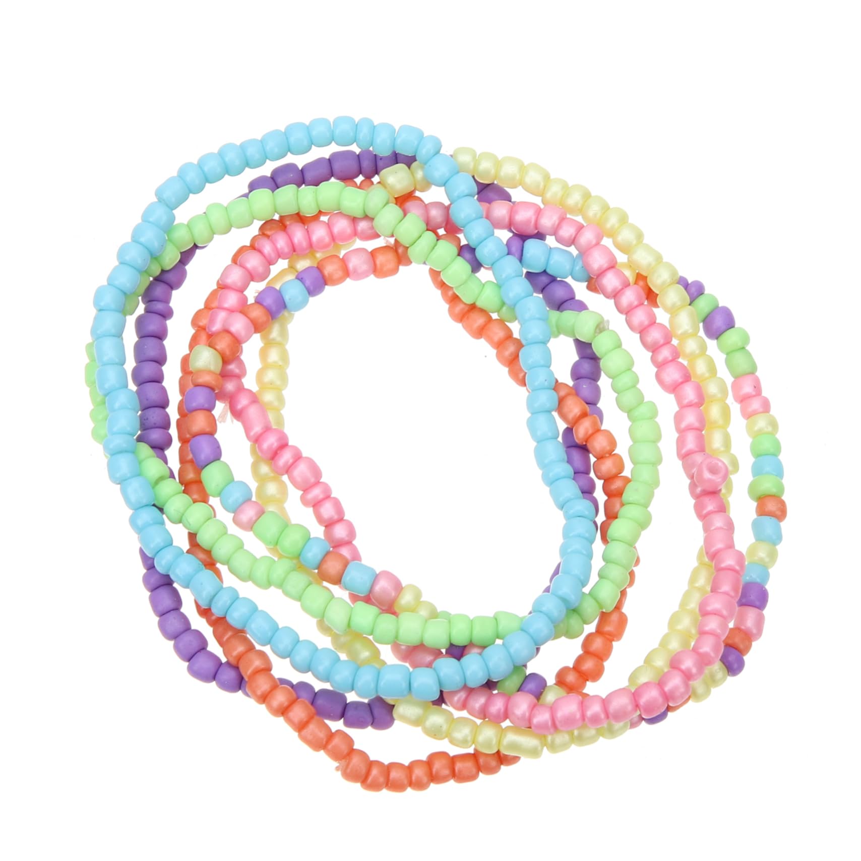 Mädchen Accessoires 7pcs Perlen Sommerschmuck für Alter Süßes Charme Armbänder Halskette
