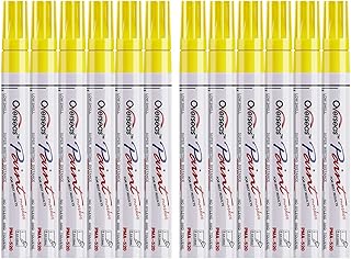 Yellow Paint Pens Paint Markers, 12 Pack Waterproof Oil-Based Paint Pen Set Quick Dry and Permanent, Markers for Rock Pain...
