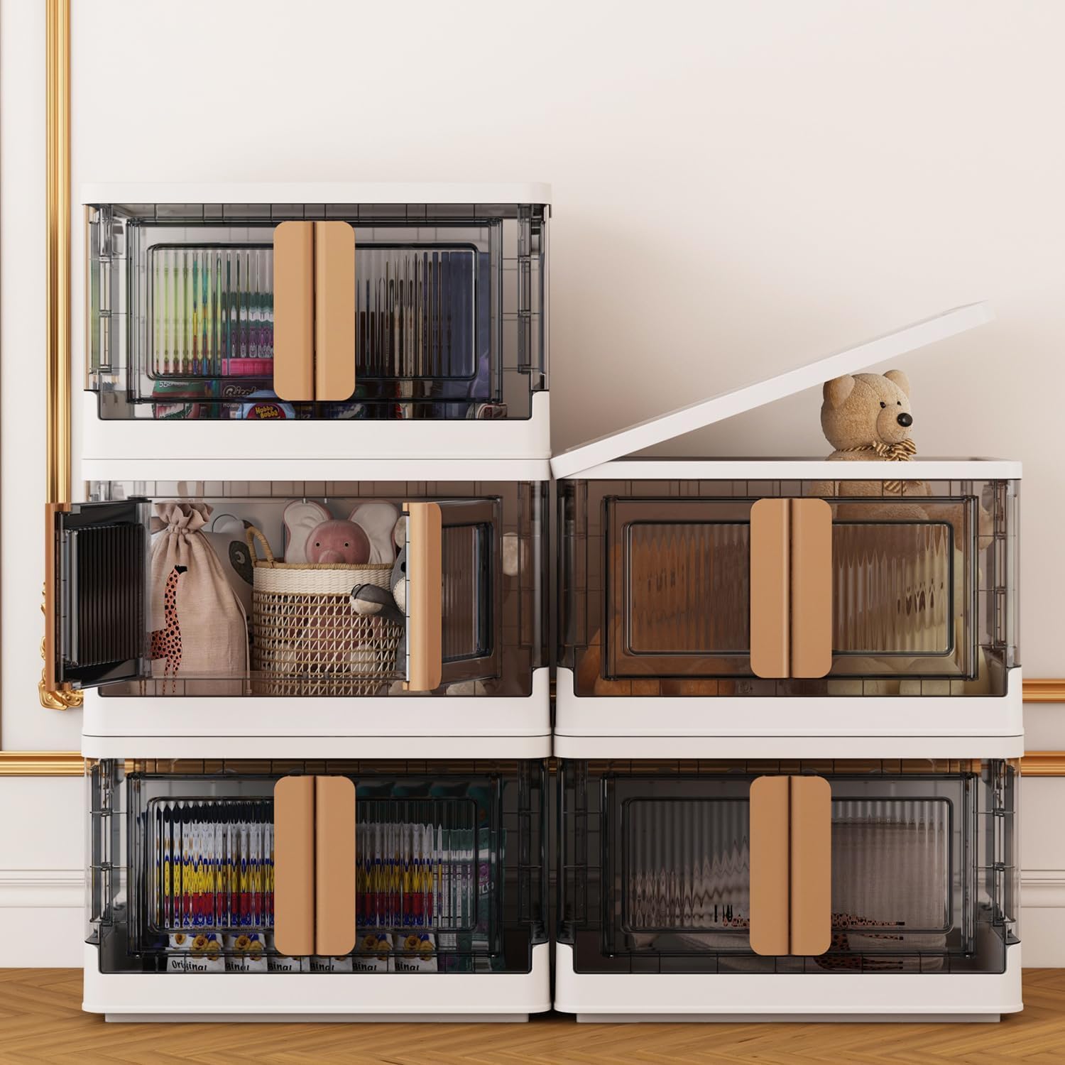 TOMOFON 5 Units Plastic Cupboard for Storage, Plastic Wardrobe for Storage, Almirah for Clothes Storage Drawer Storage Rack, Clothes Organiser for Wardrobe - Black (B0DFCN27X3) Amazon Price History, Amazon Price Tracker