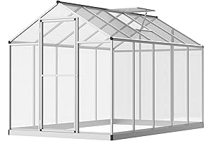 Outsunny 10' x 6' Walk-in Polycarbonate Greenhouse