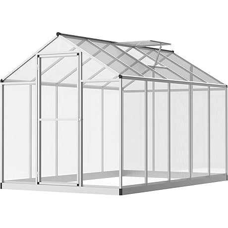 Outsunny 10' x 6' Walk-in Polycarbonate Greenhouse