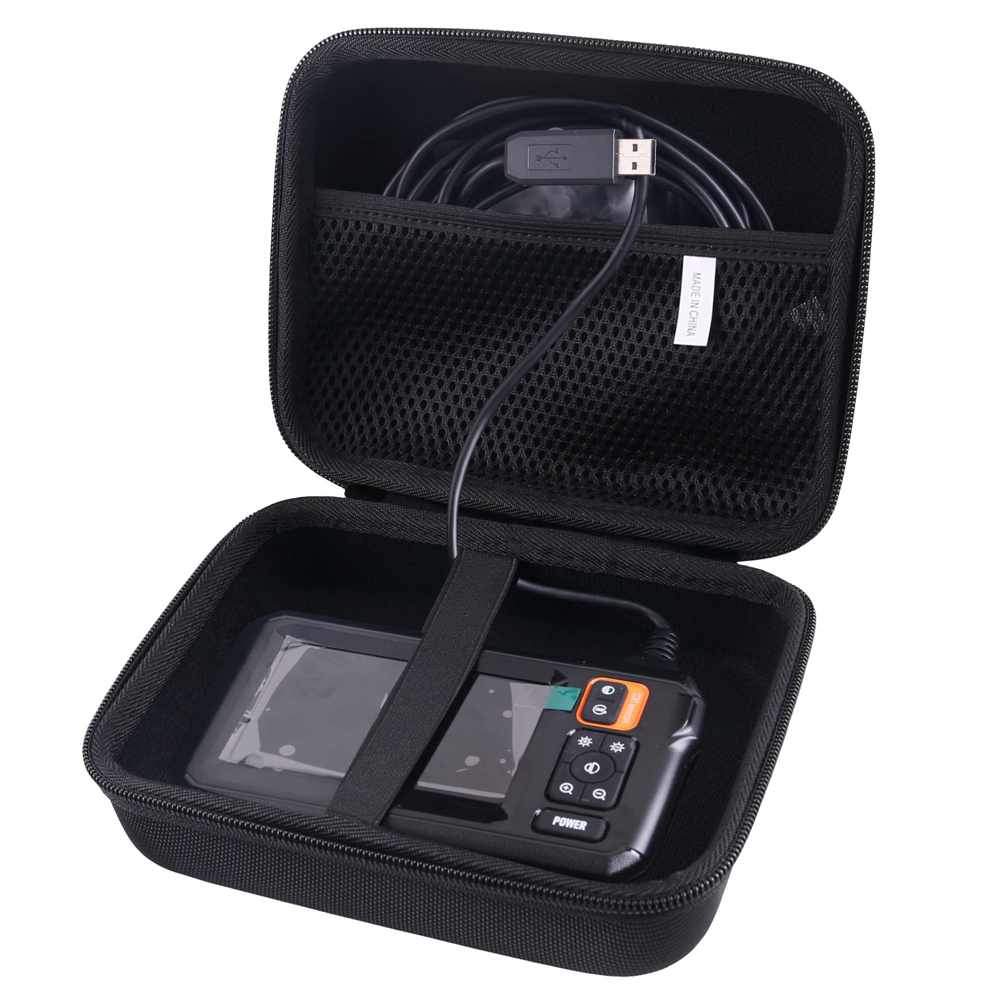 Hard EVA Carrying Case for MugEasy/Daxiongmao/DEPSTECH Borescope Inspection Cameras and Lenses (5M-10M lines also fit)