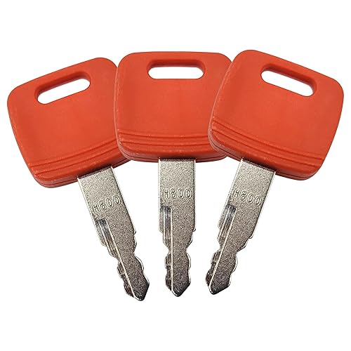 H800 4286465 At147803 At194969 Reemplazo de llaves de encendido para excavadora John Deere Hitachi Bulldozer (3 unidades)