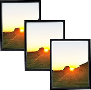 11x17 Picture Frame In Black 3 Pack 9x15 11x17 Picture Frame Black Set of 3 Wood Collage Display Pictures 9x15 11x17 inch Picture Frame in Black for Wall Display Photos 11x17