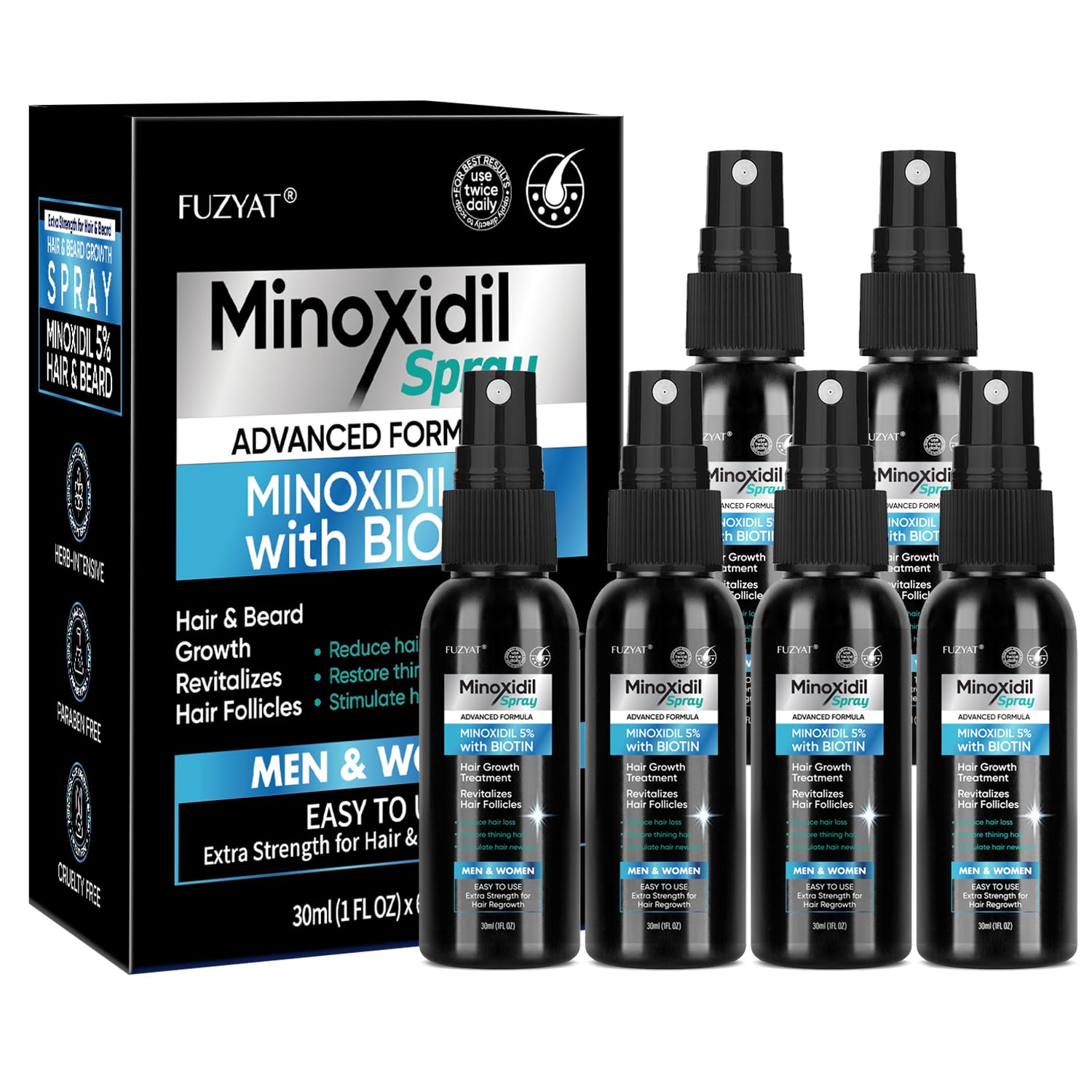 5 Minoxidil Spray for Men and Women Minoxidil for Women Hair Growth Minoxidil for Men Hair Growth Spray
