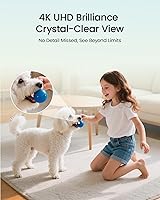 Vista 8 de Cámara de seguridad para interiores 4K, cámara de vigilancia PTZ de 360° con tarjeta SD de 64 GB, detección de llanto humano AI/mascota/bebé, WiFi