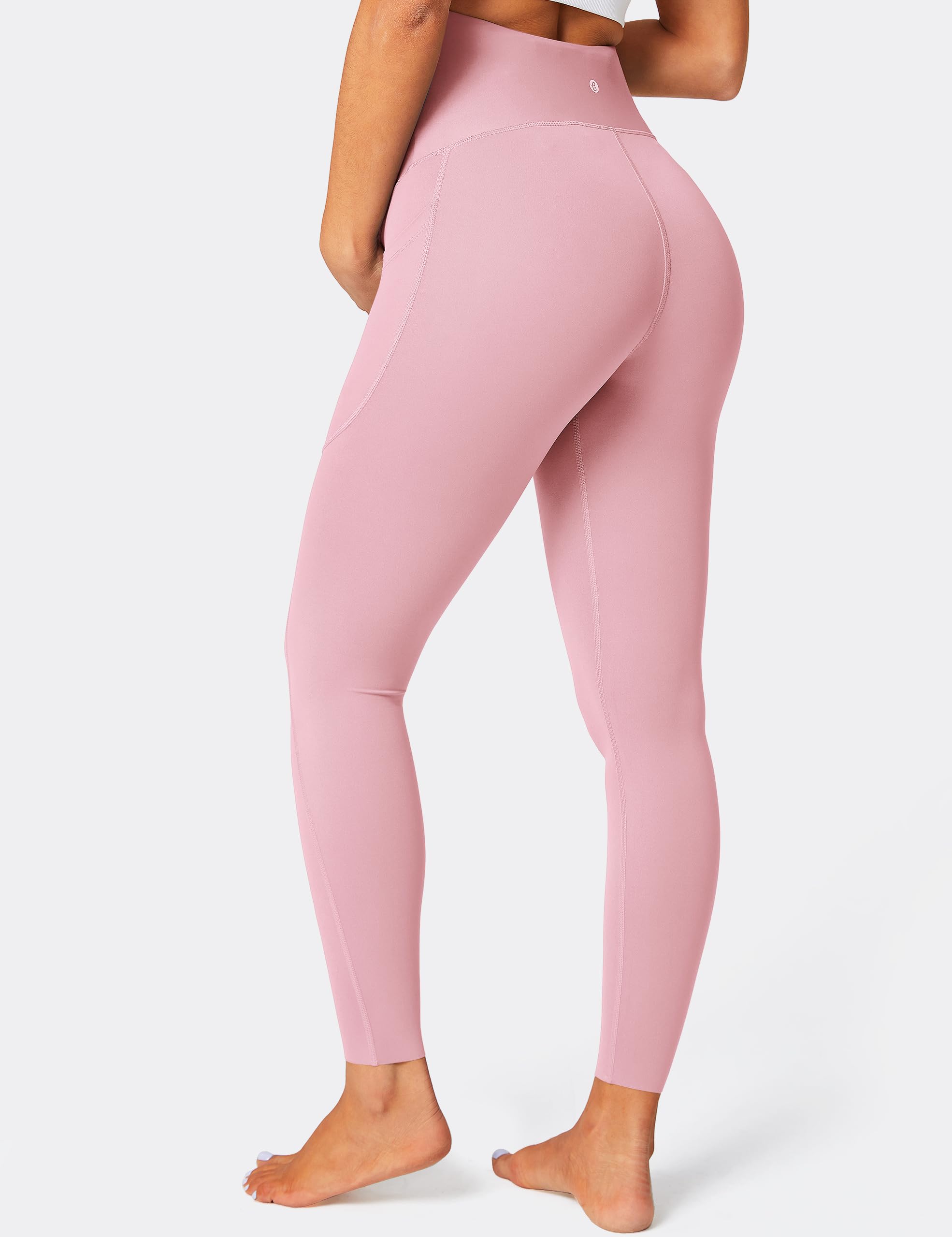BAYDI Nudi Legging de grossesse pour femme avec poches, opaque, long, taille haute, doux et élastique