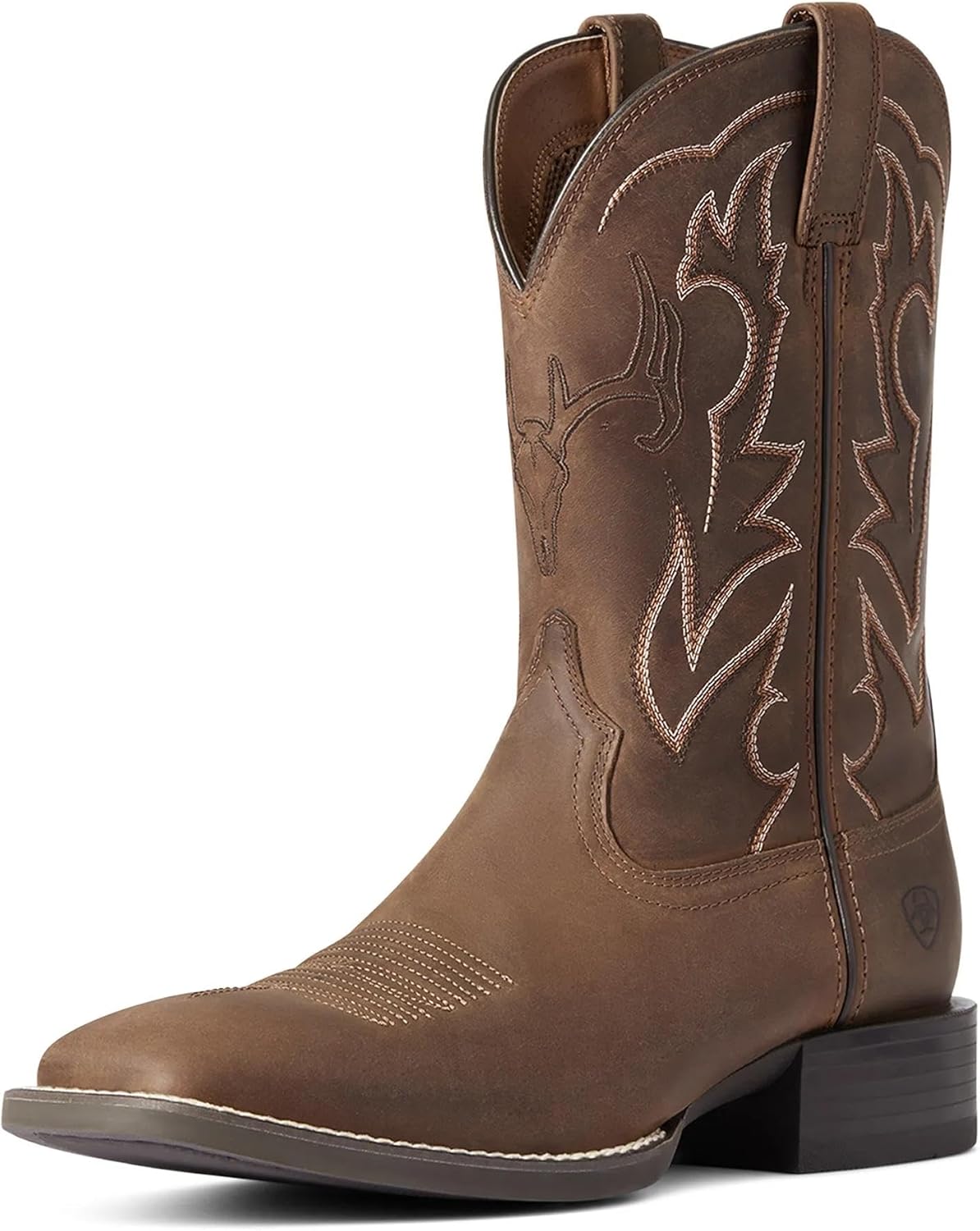 Ariat Men's Sport Outdoor Western Boots: 4LR Comfort, ATS Stability, Full-Grain Leather Square Toe Cowboy Boots