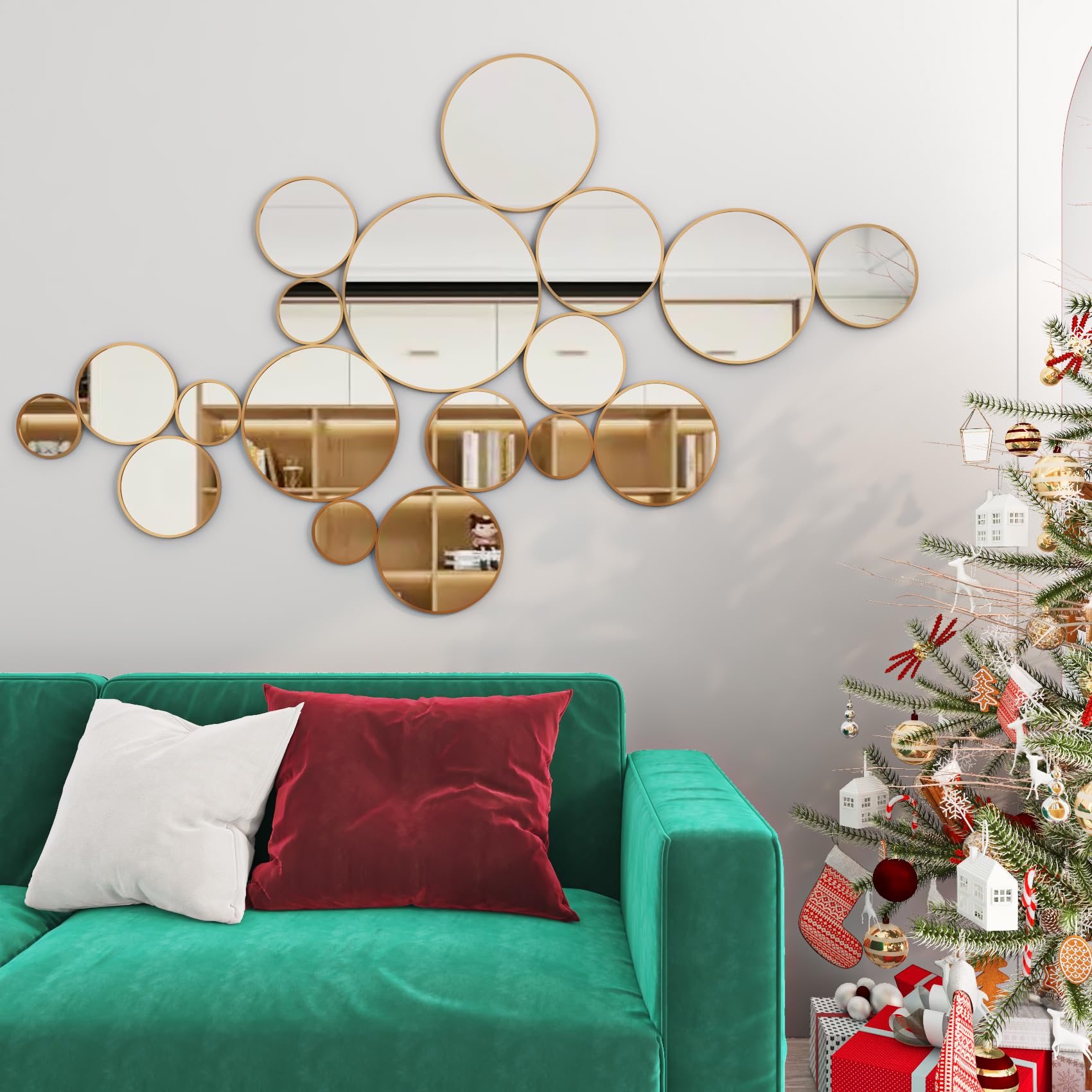 ReWallpaper Silber Klebefolie Möbel Spiegelfolie Selbstklebend Tapete 60CMx5M Spiegelfolie Wandspiegel Rolle Spiegeltapeten Wand Badezimmer Küche Wasserfest Spiegel Dekorfolie für Basteln