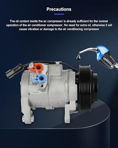 Vista 158 de ECCPP Compresor de A/C con embrague 2014-2018 apto para Ford Focus 2.0L AC Compressor