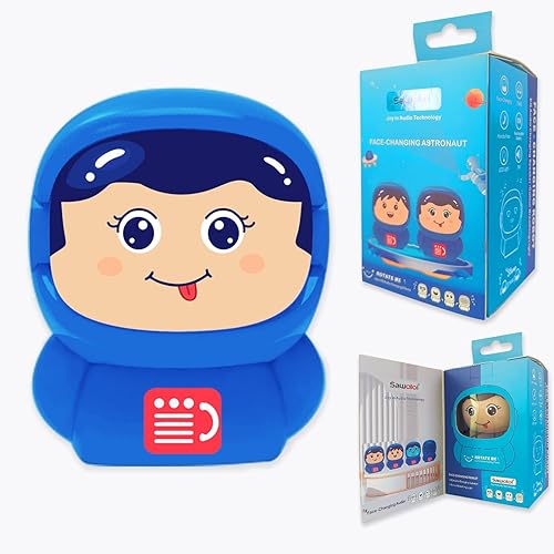 Miniatura 10 de Altavoz Bluetooth para niños para música: mini altavoz inalámbrico que cambia la cara con luz RGB, función TWS, regalos de cumpleaños, decoración de