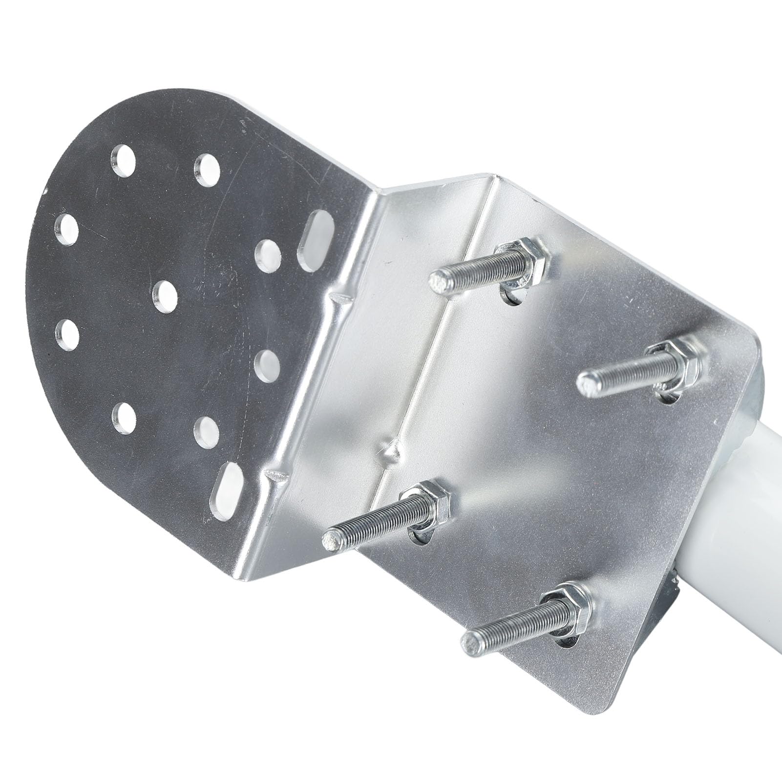 Supporto da Tetto , Supporto da Palo in Acciaio Regolabile Resistente Alle Intemperie da 3 Mm, da Parete con compatibilità Universale per Parabola Rettangolare V2