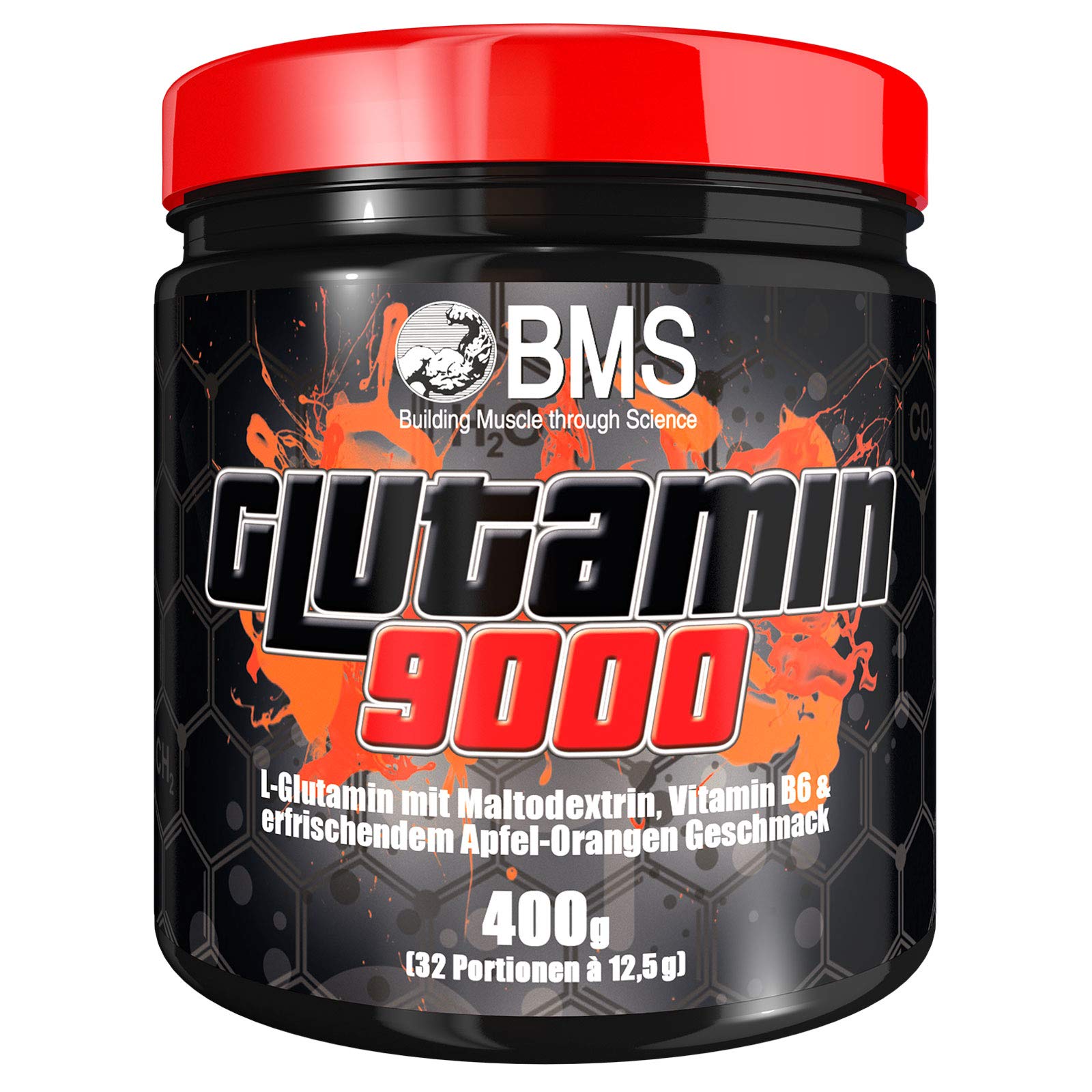 BMS Glutamin 9000 Apfel Orange 400g