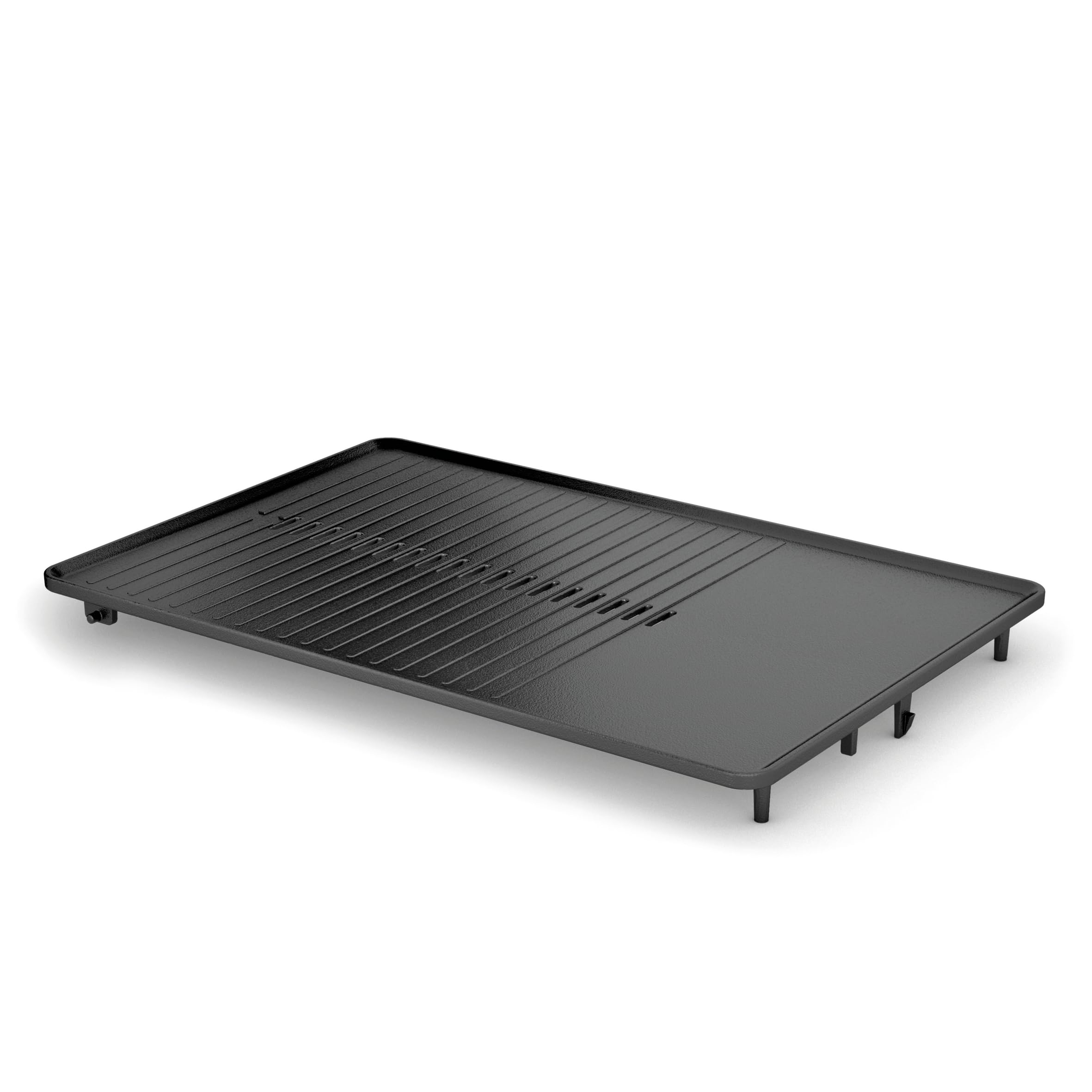 WMF Lono grill stołowy płaski i żebrowany, elektryczny grill z regulacją temperatury, 2300 W, stal nierdzewna matowa, elektryczna płyta grillowa, gładka