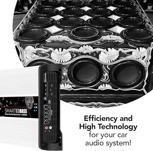 Miniatura 9 de Taramp's Smart 8 Bass 0.5 a 2 ohmios 8000 vatios RMS, multiimpedancia, 1 canal, amplificador para subwoofer de coche, clase D de alta potencia,