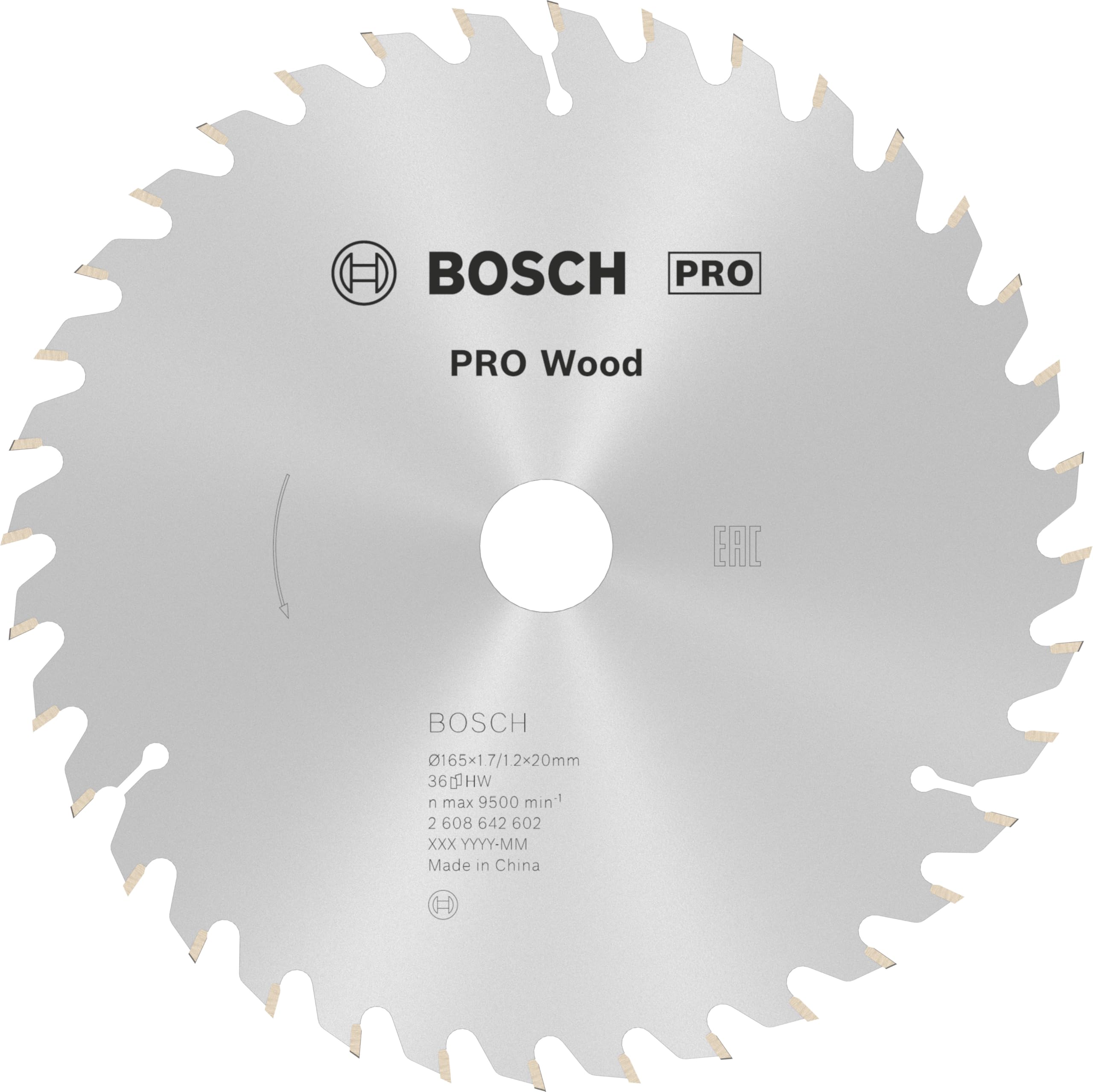 Bosch 2608642602 Circular Saw Blade Optiline Wood 165x20/16x1.7mm ...