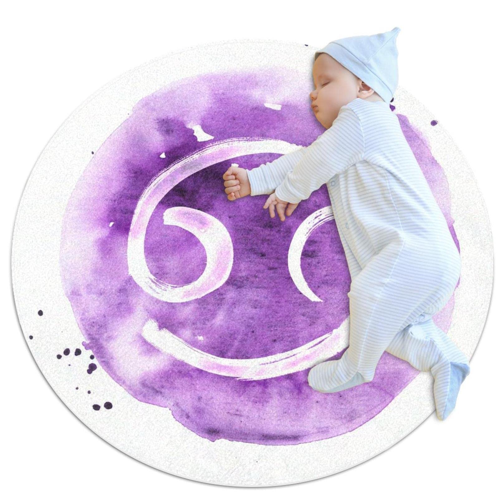 Alfombra redonda infantil de Cáncer JDEZ el regalo ideal para nacimientos y cumpleaños