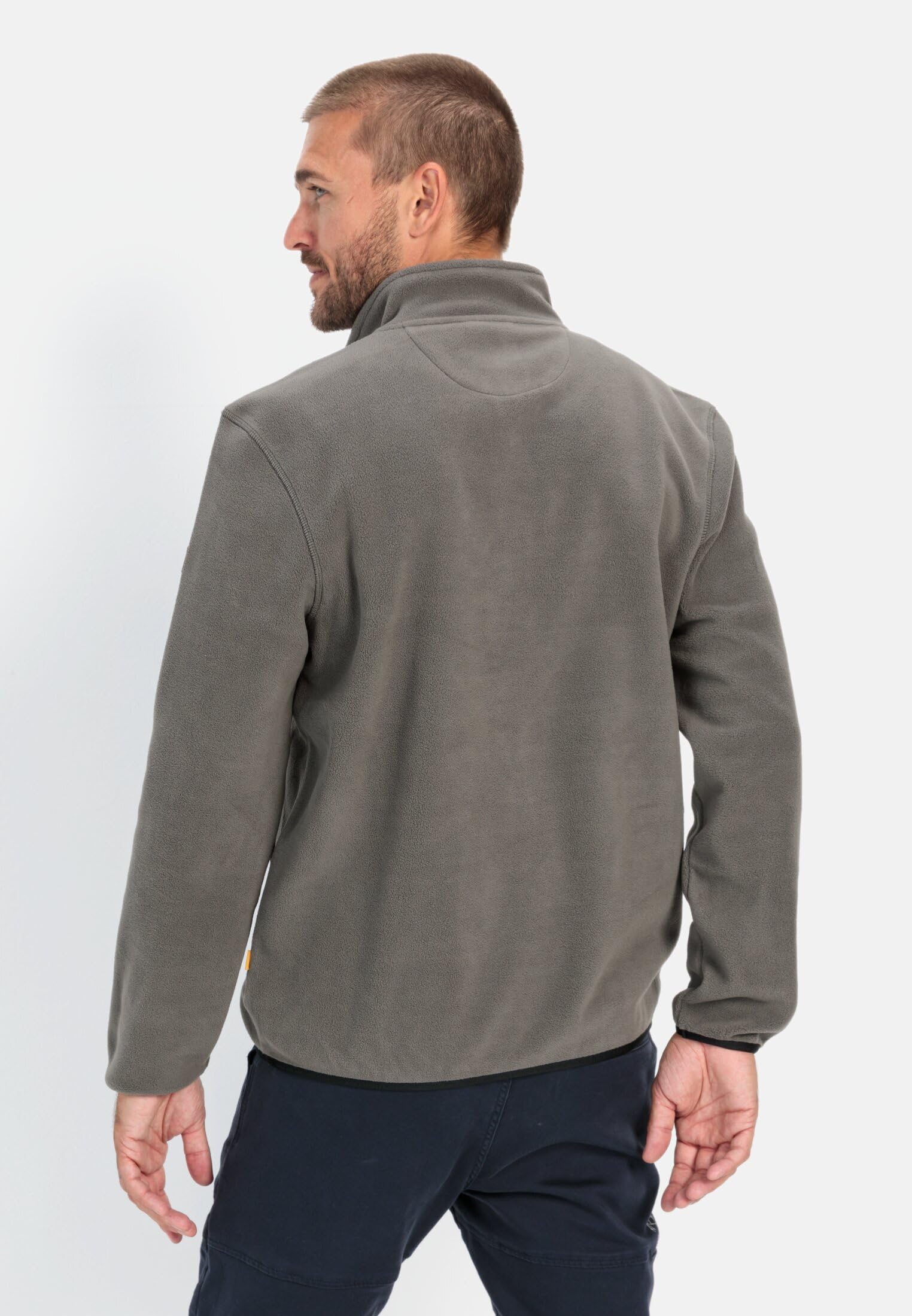 camel active Herren Fleece Troyer aus recyceltem Material