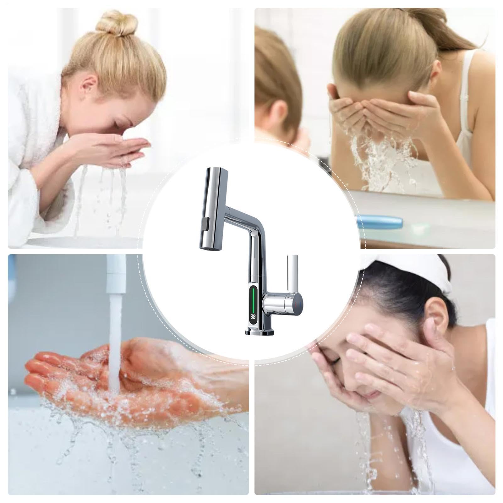 Para Fregadero De Cocina Grifo De Cocina Inteligente Con Extensión
