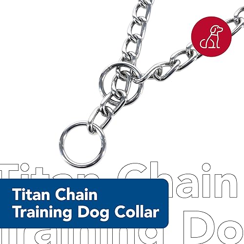 Miniatura 2 de Coastal Pet Titan Collar de entrenamiento para perro  Collar de estrangulador para entrenamiento de perros  Collar de metal duradero para perro
