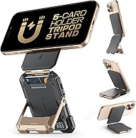 Vista 12 de SUPCASE para cartera MagSafe con soporte, cartera magnética para hombres, [contiene 5 tarjetas] [soporte ajustable] [bloqueo RFID] soporte