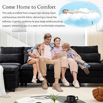Amazon.com: ZX Design L Shaped Modular Sectional Sofa Cloud