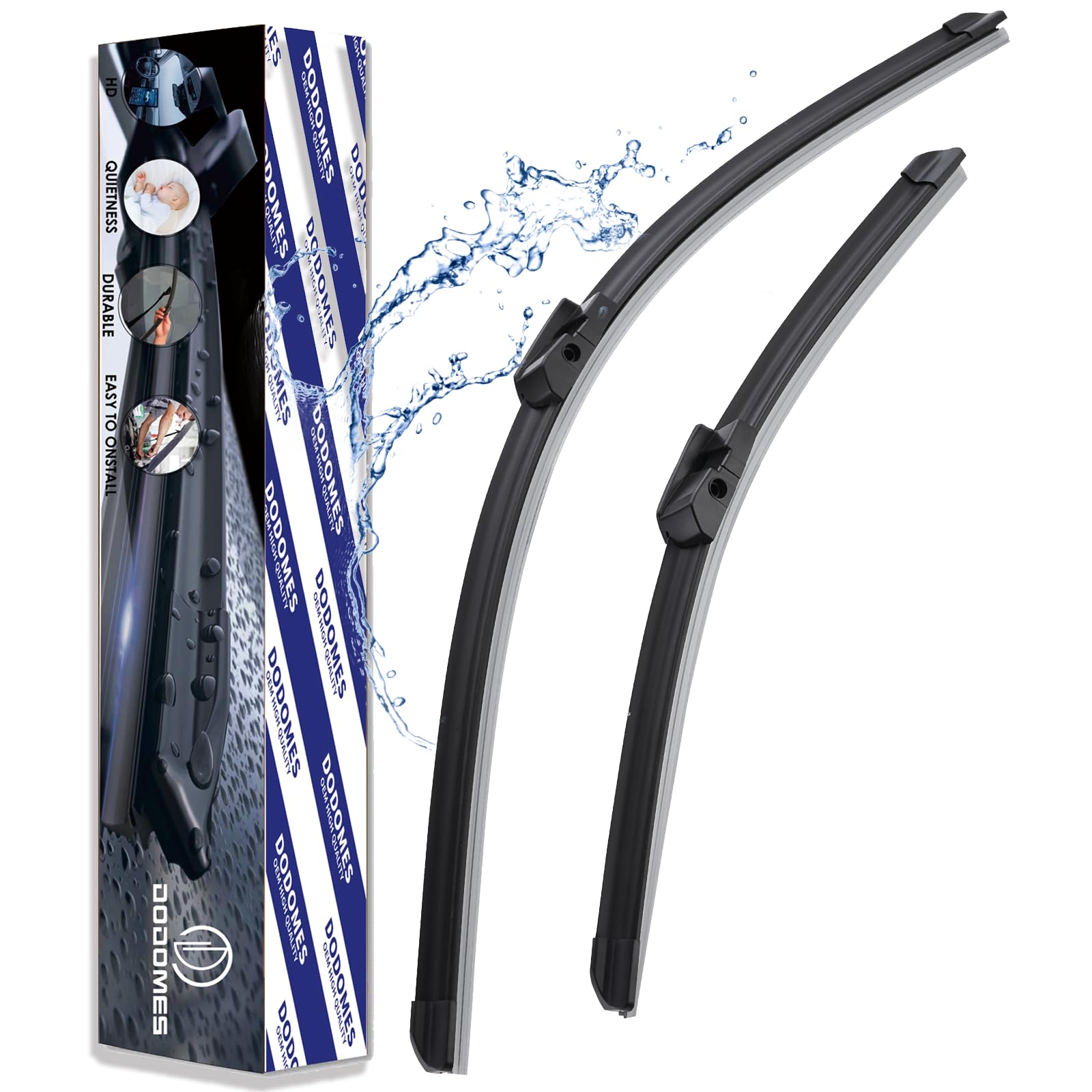 2 Wipers Blade for 2010-2016 BMW 5 & 7-Series F01 F02 F04 F07 F10 M5 Original Factory Equipment Wiper Blade Set - 26"/18" (Set of 2) Side Lock