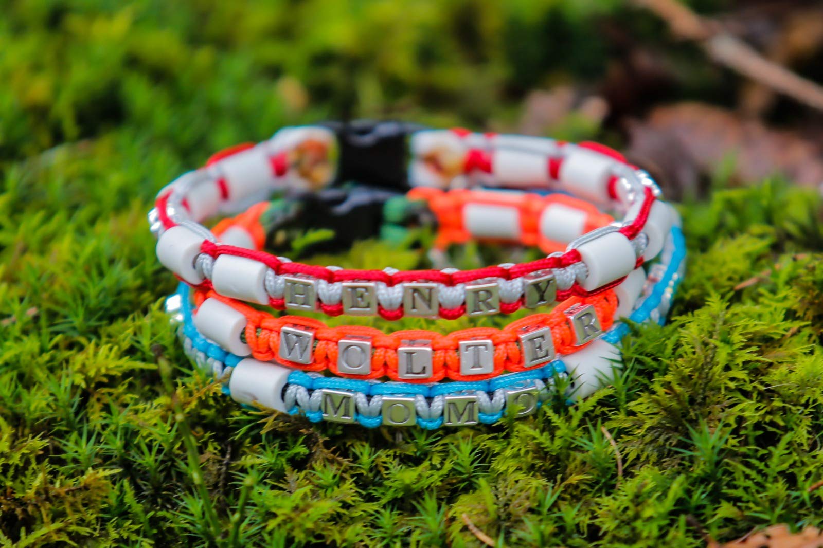 céramique EM - Collier paracord pour chien - coupe sur mesure - désormais possible avec prénom - veuillez prendre en compte le descriptif !