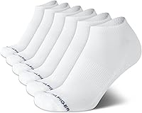 Tommy Hilfiger Men's No Show Socks 6-Pack - Cushioned Performance Athletic Low Cut Ankle Socks with Arch Support