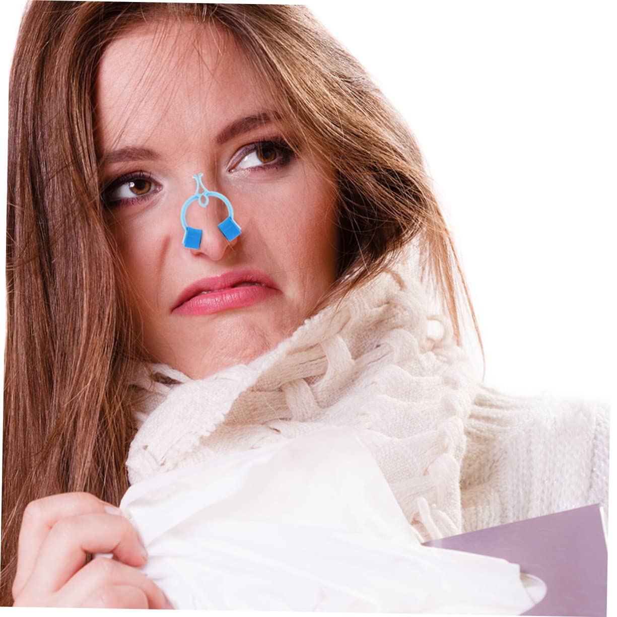 minkissy 72 Stk Clip Zur Nasenkorrektur Nasenklammern Nasenzangen-zubehör Haushaltsstopfen Gegen Nasenbluten Epistaxis-pflegeclips Trainingsclips Für Die Lungenatmung Nasenstopp-clip Eva