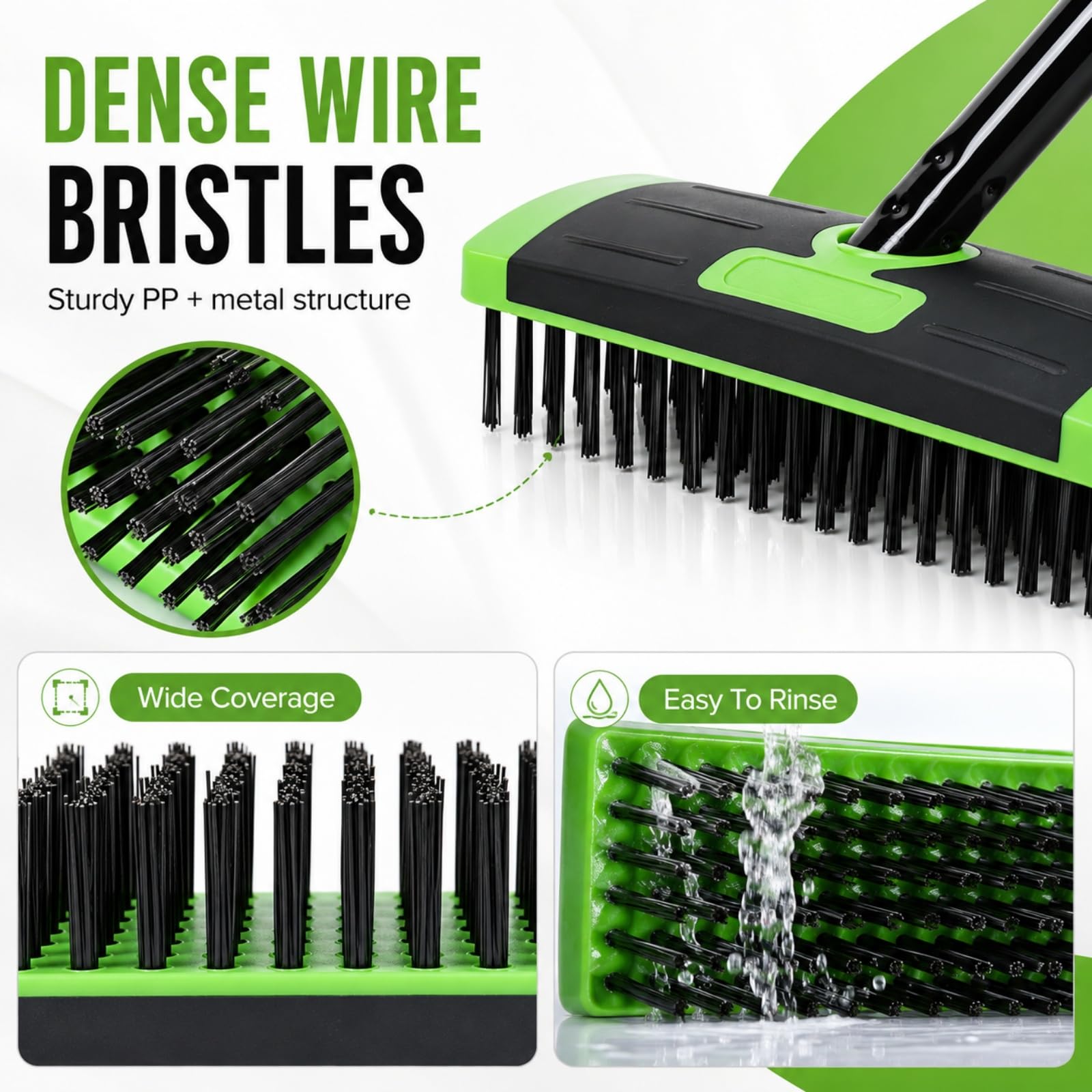 Ensemble de brosses à Mauvaises Herbes polyvalentes 3 en 1 avec Long Manche, B