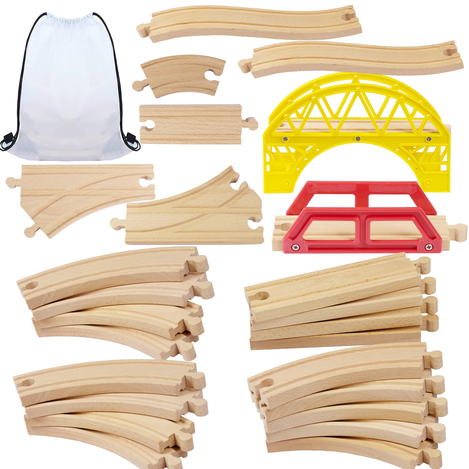 coffret 25 rails bois extension circuit