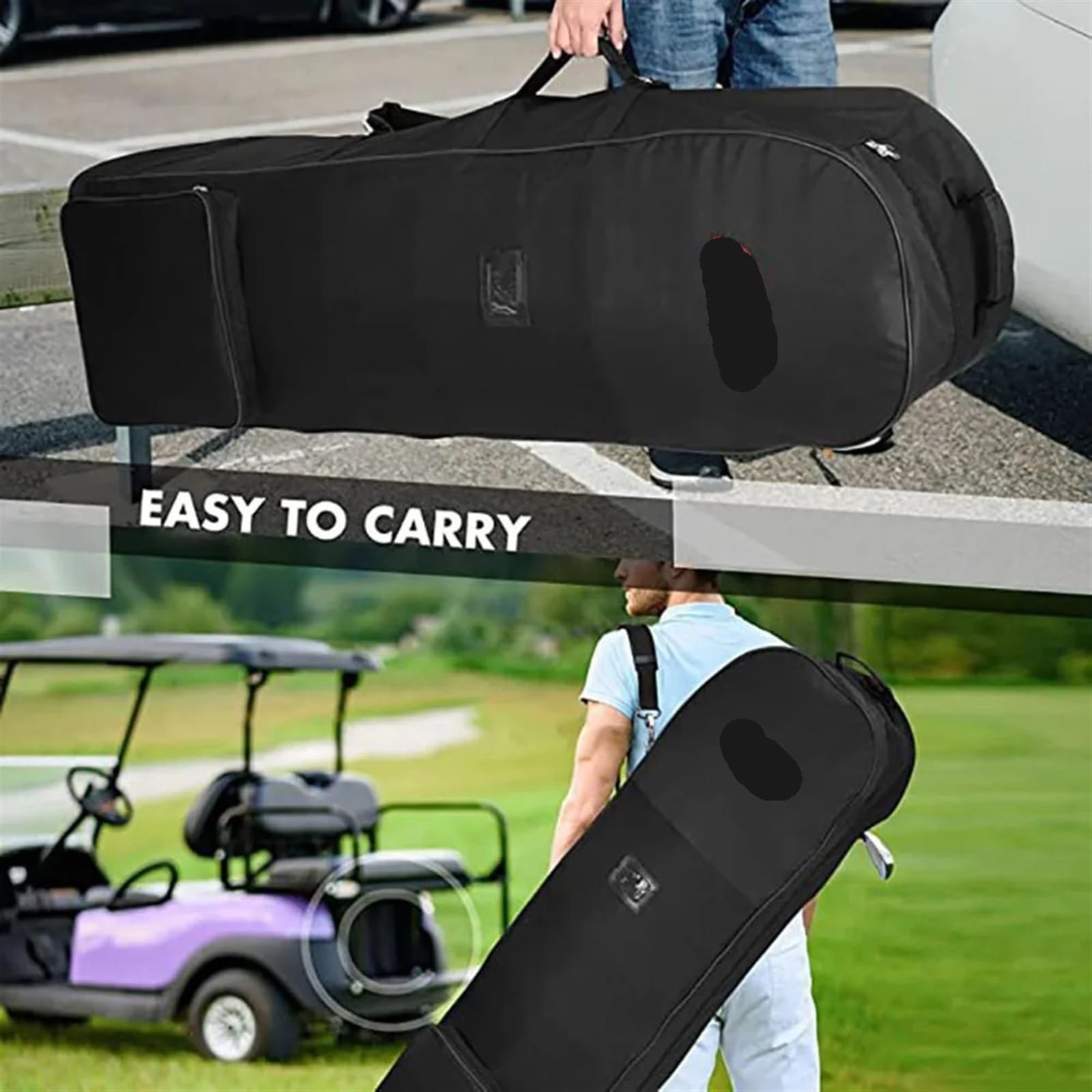 Golf-Reisetasche 1 PC Golf Reisetasche mit Rädern 600D Heavy Duty Stoff Universalgröße for Airlines Aviation Bag