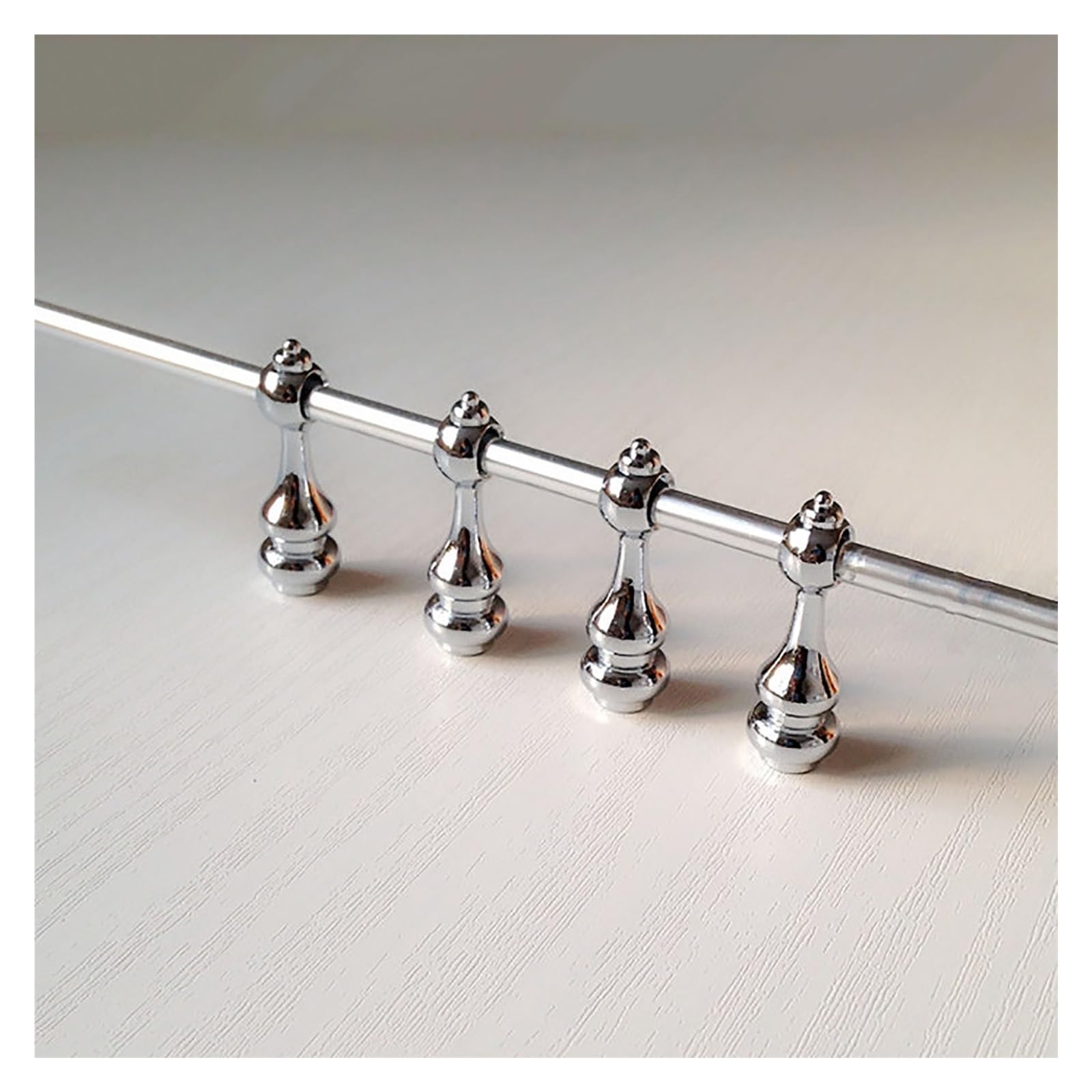 JYHHCYS Custom Shelf Ledge Bar Aluminum, DIY Flexible Anti-Fall Tipping Rail, Entryways Closet Bookshelf Edge Tipping Rails, Prevents Items From Falling(85cm/33.5in)