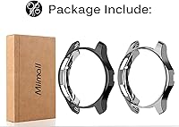 Vista 7 de Miimall [Paquete de 2] Compatible con Samsung Galaxy Watch de 1.812 pulgadas/Gear S3, carcasa protectora chapada en TPU suave para Samsung Gear S3