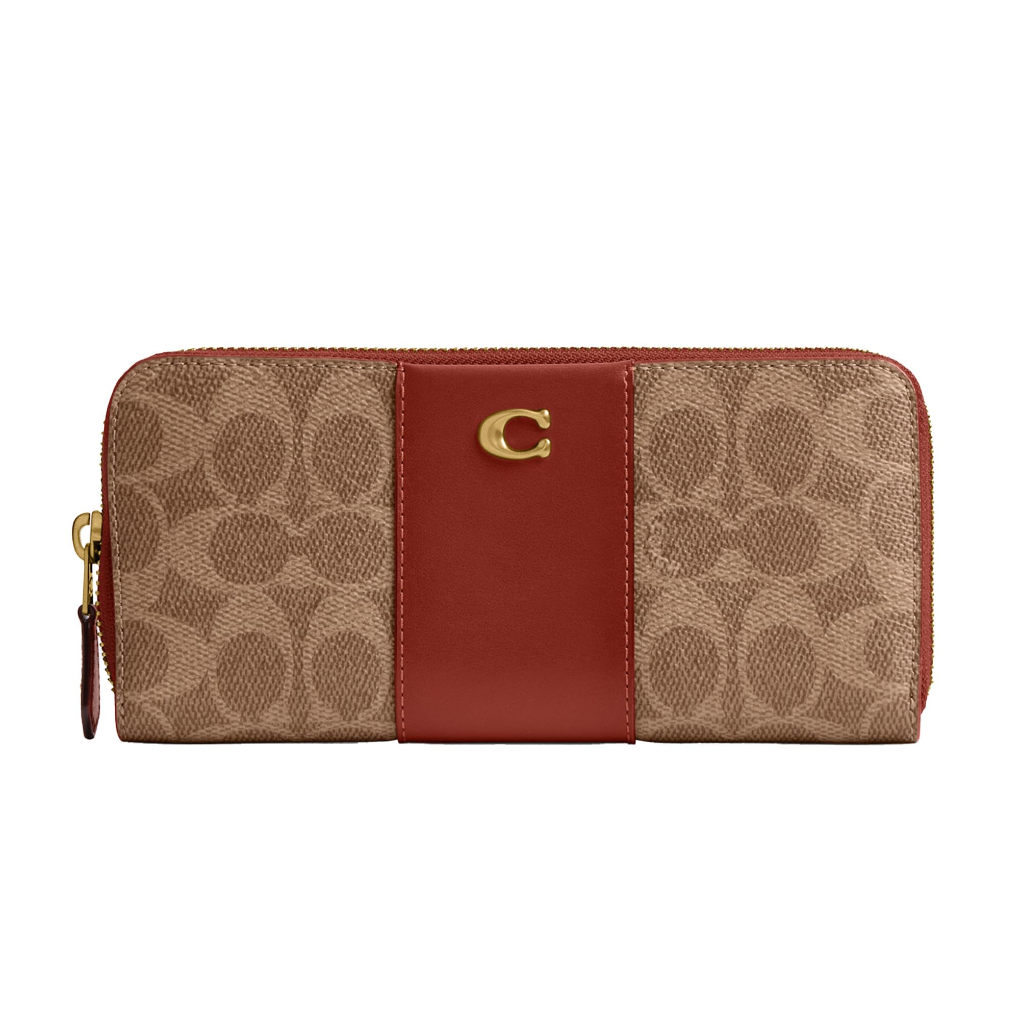 CoachWomen's Slim Accordion Zip, Tan Rust, One Size