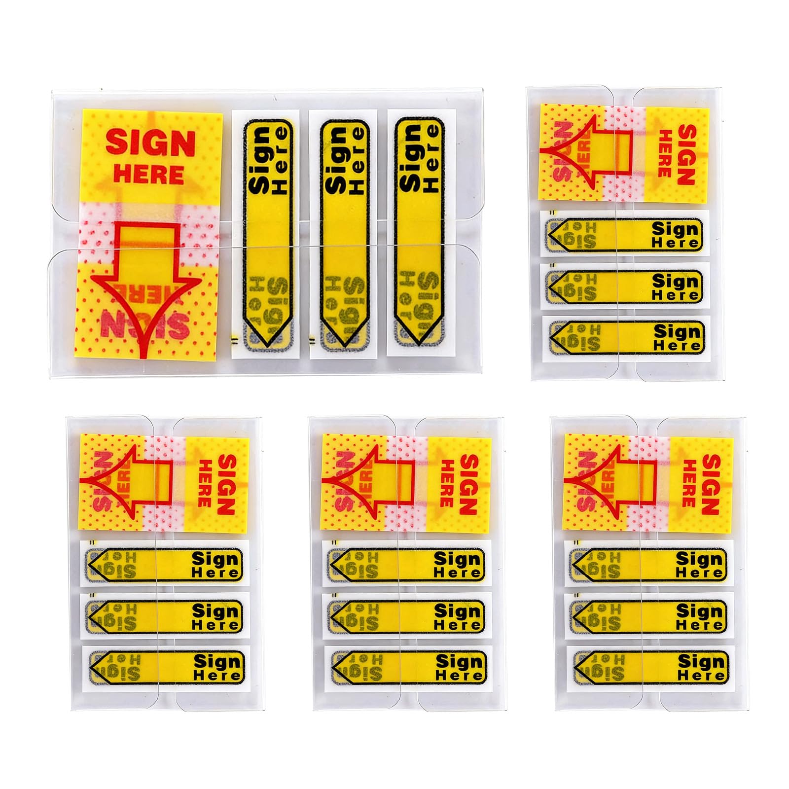 Xgvzs 300 Pcs Sign Here Stickers Tabs Post It Tabs Post It Notes for Office Documents School Notebook Page Markers Notary Supplies