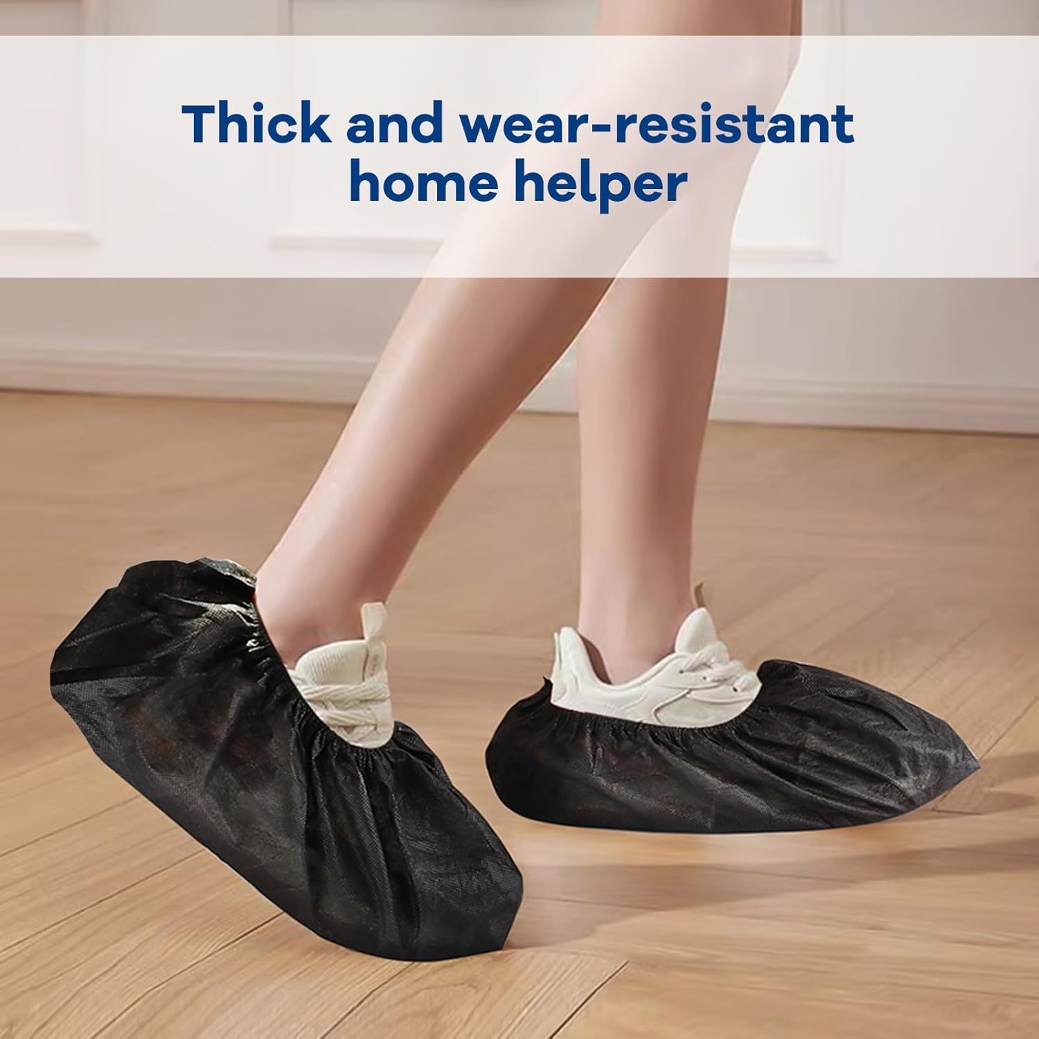 1000 Pack Shoe Covers Disposable Non Slip Shoe Booties Covers X-Large Durable Shoe & Boot Covers Premium Non-Woven Fabric Boot Covers for Indoors Booties Shoes Protectors Coverings(500 Pairs)