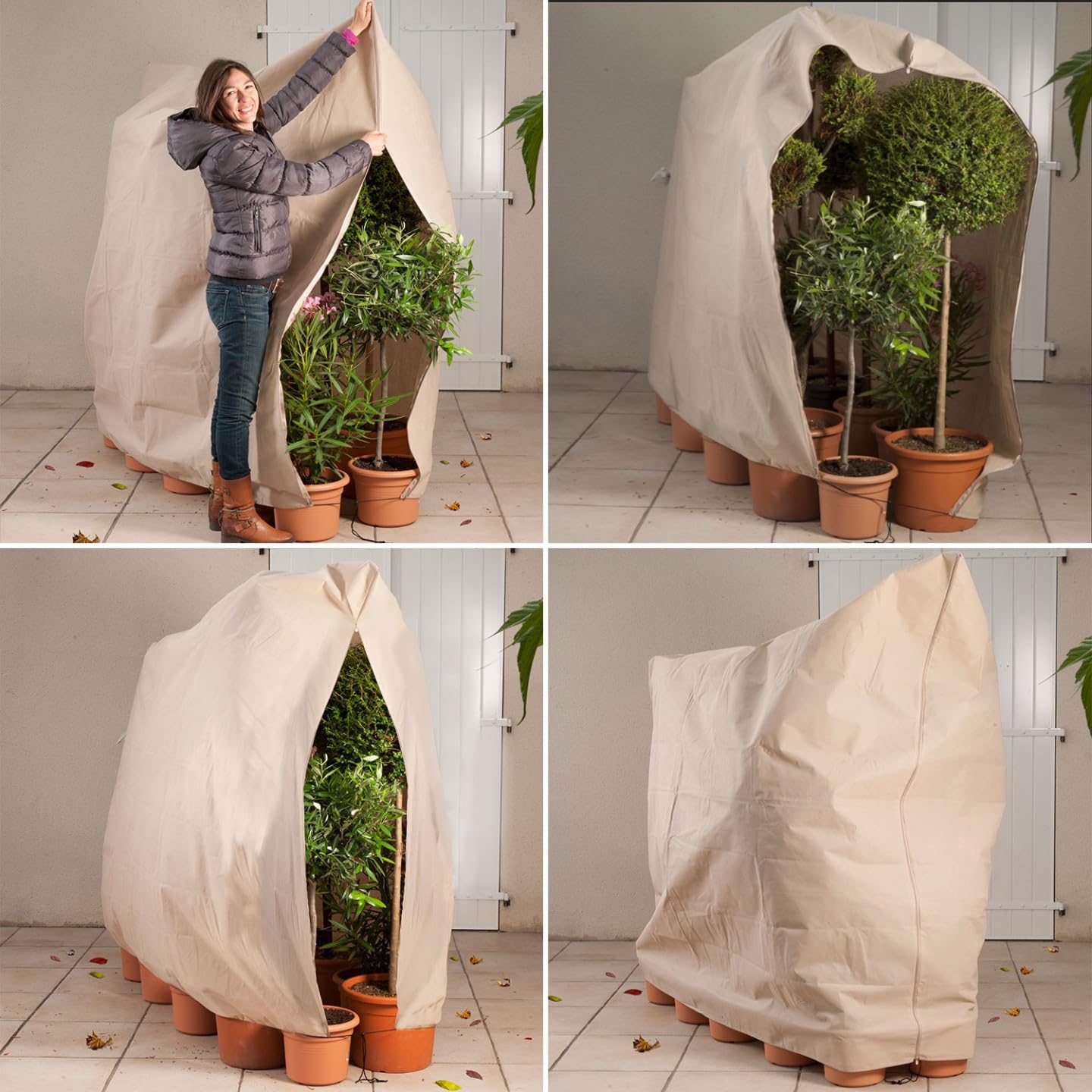 Riisoyu Lot de 2 Housse Hivernage Plante, Voile d’Hivernage