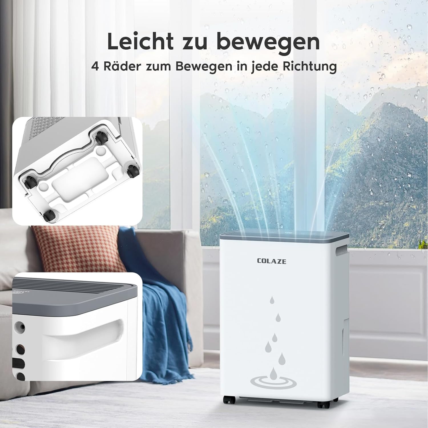 Automatic defrosting and overflow protection features of the COLAZE Dehumidifier