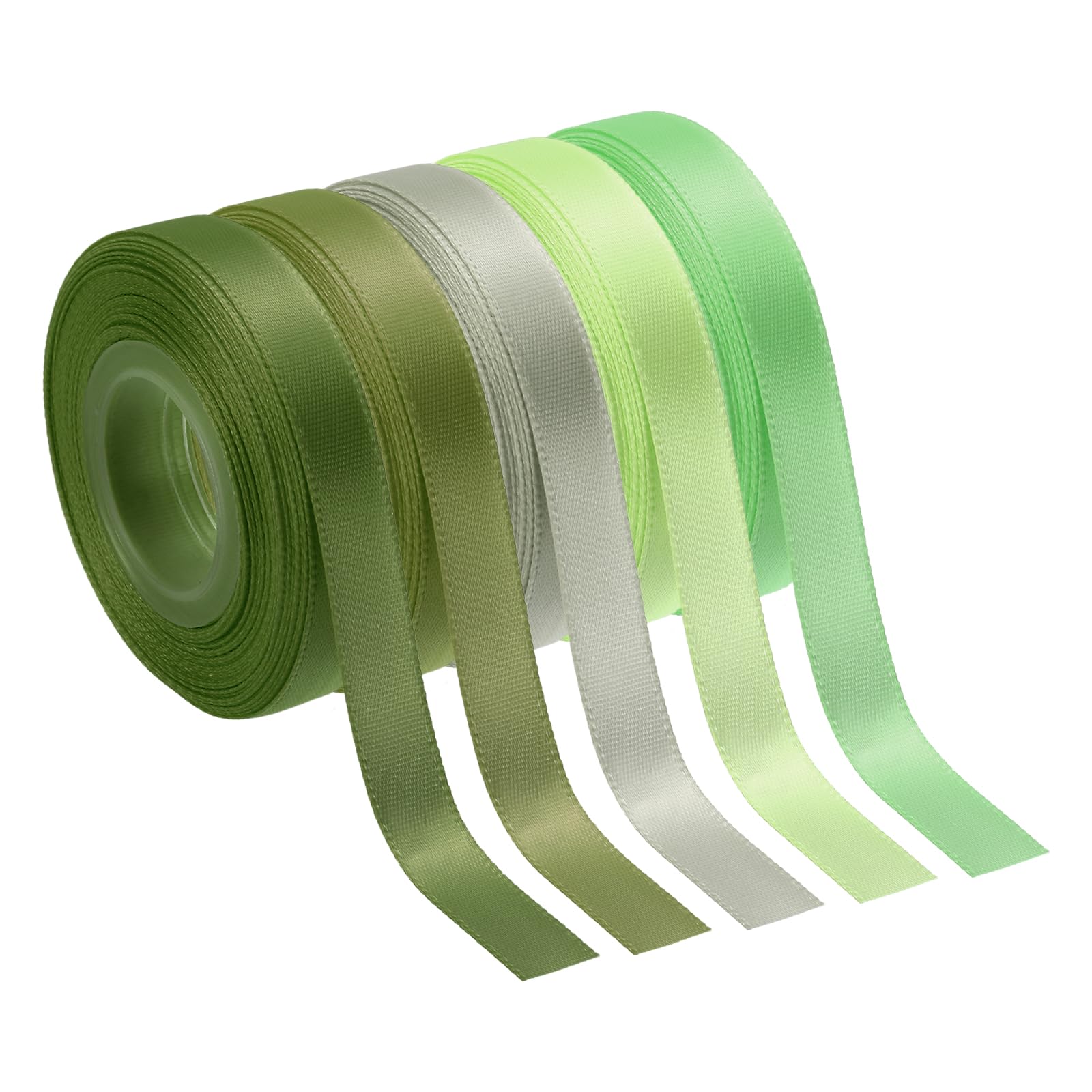 Ruban satin vert pour décoration de mariage et bouquet de fleurs DIY