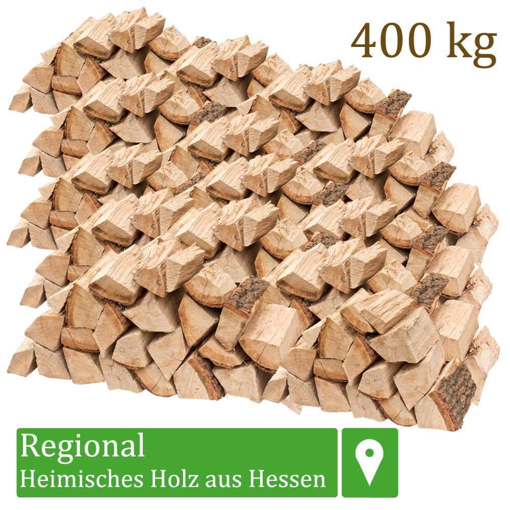 Legna da Ardere 5-500 kg Per Stufa e Camino Braciere Griglia Cestello per il Fuoco Ceppi 25 cm quercia flameup, Numero:400 kg