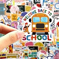 Vista 7 de 200 Pcs School Stickers Back to School Stickers Students Teacher Science Decorations for Scrapbook Laptop Water Bottles Waterproof Classroom DIY