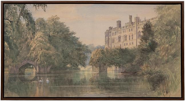 Hobby Lobby Vintage Castle Canvas Wall Decor, 23.5 x 41 inches